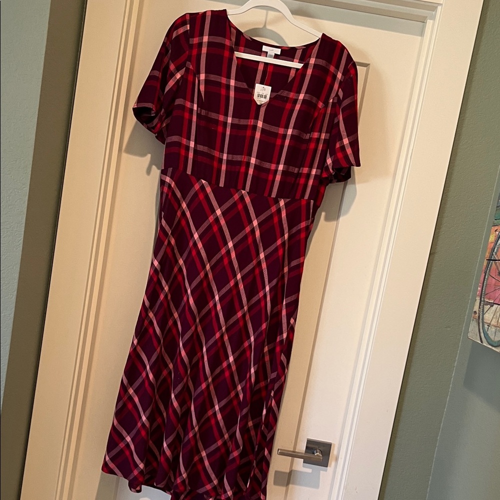 J Jill plaid dress, NWT, medium
